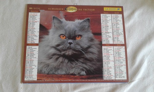Calendrier des postes almanach - postes,