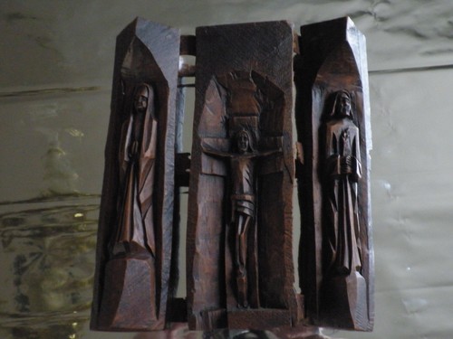 Triptyque religieux bois - religieux,