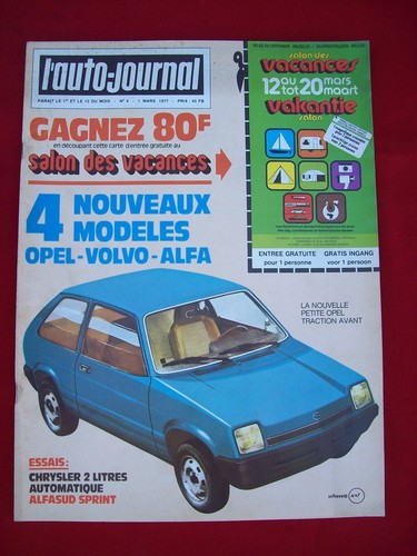 Revue auto journal 1977 - revue,