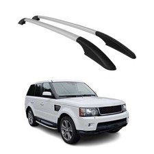 Barres de toit longitudinales pour Land Rover Range Rover Sport 2005-13 Alu Gris
