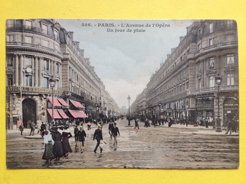 Cpa paris 1906 avenue - 1906, l'avenue