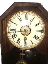 Pendule bois à double