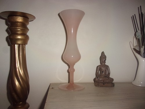 Vintage vase opaline rose - vase,
