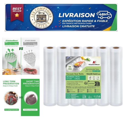 Kitchenboss rouleaux sous vide - sous,