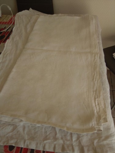 Nappe damassée coton - damassée,