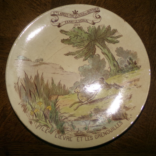 Assiette gien fable - gien,