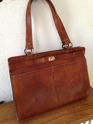 Superbe sac main besace - superbe, cuir