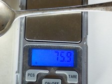 cuillère à soupe en argent massif anglais poinçon lion passant  75.9 grammes