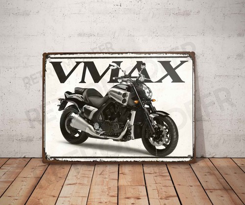 Plaque métal vintage yamaha - plaque,