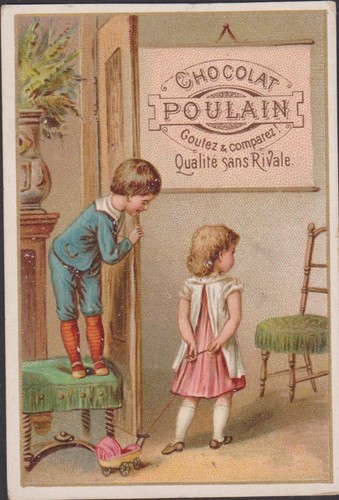 Chromo ancien chocolat poulain - chromo,