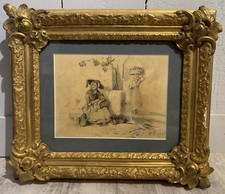 Scène de genre signée