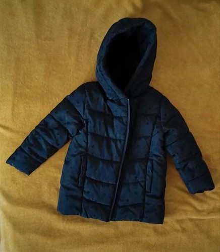 Doudoune noire pois noirs - doudoune,