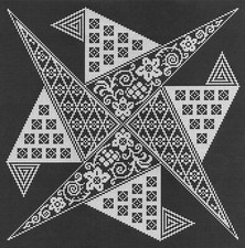 GRILLE POINT de CROIX -  EFFET de STYLE - réf :9001