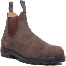 Bottes Chelsea En Cuir Pour Hommes Blundstone 584 À Enfiler En Rouille Uk 7 - 12