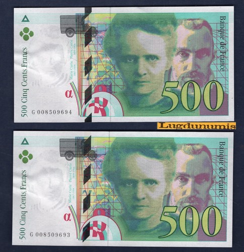 500 francs pierre - francs, marie