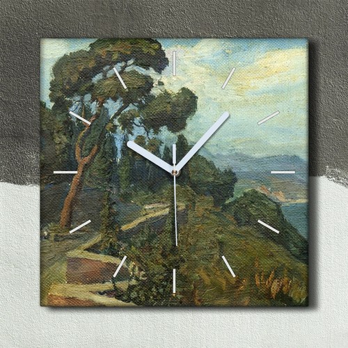 Horloge murale sur toile - , 30x30