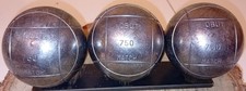 Belle Triplette Boules de Pétanque OBUT MATCH Striées de Compétition 750 G 74 mm