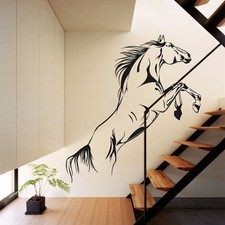 Grand Sauts Cheval Art Mural Autocollants Vinyle Décalque Maison Décor Graphique