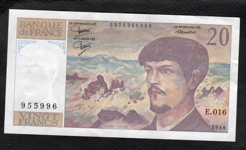 Francs debussy 1986 etat - debussy,