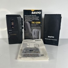 Dictaphone À Cassette Micro Sanyo TRC-520M En Boîte - Fonctionnel