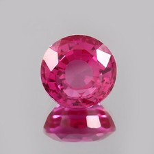 Superbe Naturel sans Défaut Ceylan Saphir Rose Rond Ample Gemme Coupe 10x10 MM