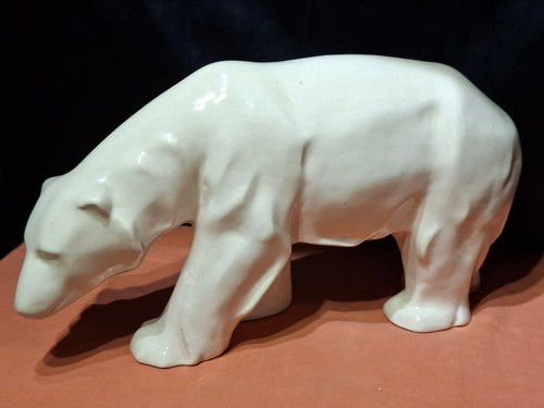 Ours polaire ceramique art - ours,