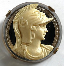 BROCHE CAMEE ART DECO. CAMEO