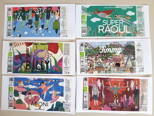 Lot 6 etiquettes - 4,