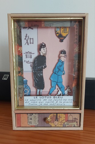 Boîte musique tintin - boîte, le