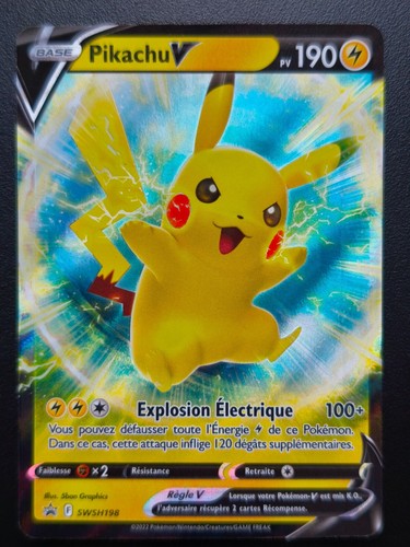 Carte pokémon pikachu - pikachu, v