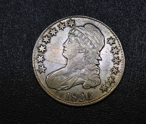 1826 capped bust half - half, dollar