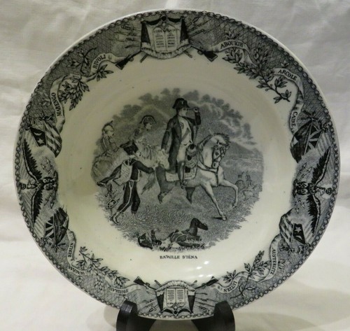 Assiette faience manufacture - -,