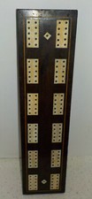 Jeu de CRIBBAGE en bois, plaquage & os du 19/20e moninatif