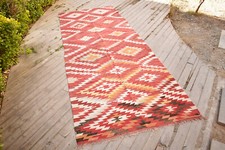Tapis turc kilim 4x9 tissé à