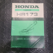 Manuel D'Utilisation Et D'Entretien Tondeuse À Gazon HONDA HR 173 FRA 88