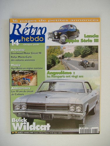 Retro hebdo lancia - hebdo, appia