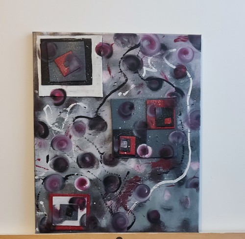 Tableau abstrait moderne - , en