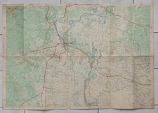 Cambodge grande carte 1953 - carte,
