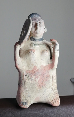 Statuette maya ancienne en - ,