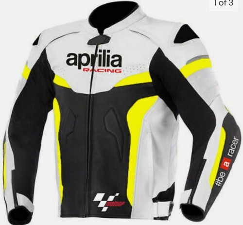 Aprilia veste motard cuir - en,