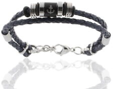 Cuir Bleu Foncé Bracelet pour