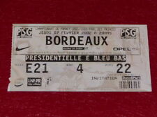 [COLLECTION SPORT FOOTBALL] TICKET PSG / BORDEAUX 7 FEVRIER 2002 Champ.France