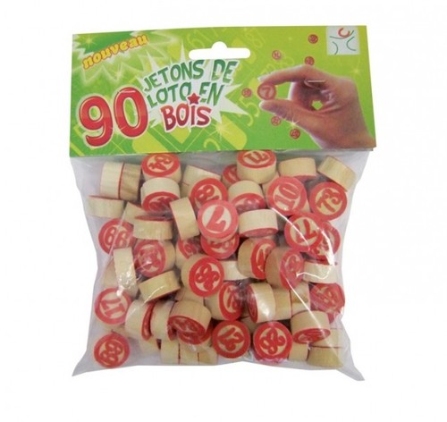 Sachet jetons loto en - jetons,