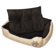 Lit Chaud pour Chien avec Coussin Rembourré M Couchage Corbeille vidaXL