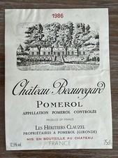 Étiquette Château Beauregard 1986 - Pomerol - 75 cl