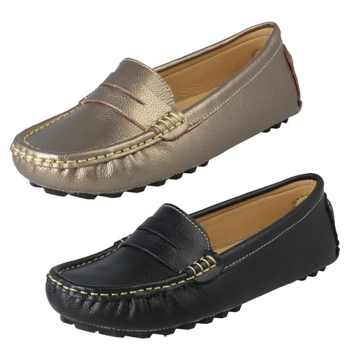 Mocassins cuir enfiler - cuir, À