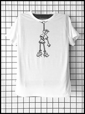 Tee-shirt Fido Dido accroché au col Relax Cool Vintage Design Noir Blanc Design