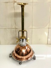 Suspensions maritimes en laiton et cuivre - Lot de 10 - Design industriel nau...