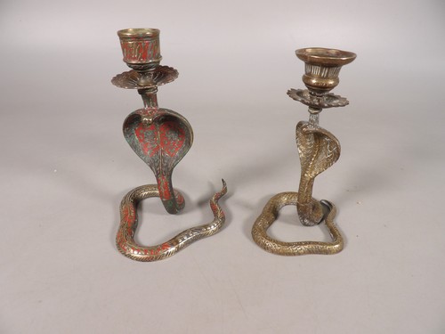 Lot bougeoirs serpent - de,