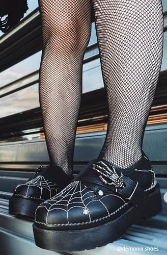 Black platform oxfords - platform,